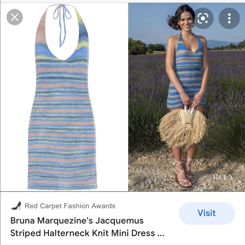 Jacquemus Mohair Striped dress (XS/36)